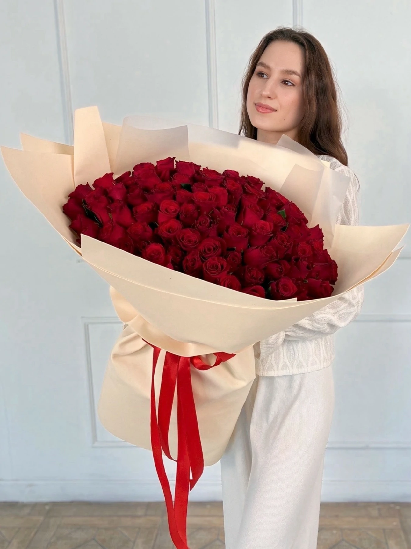 Букет из 101 кенийской розы — изображение 3