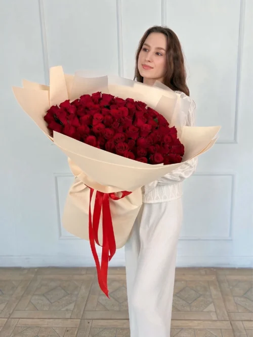 Букет из 101 кенийской розы
