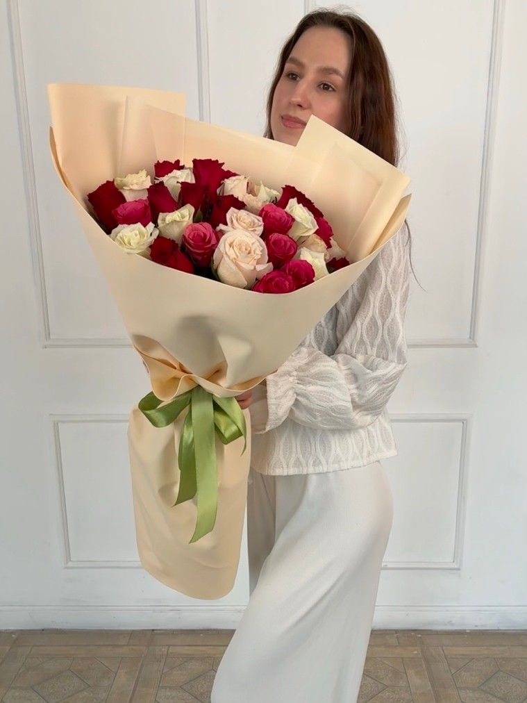 Букет из кенийских роз М — изображение 3