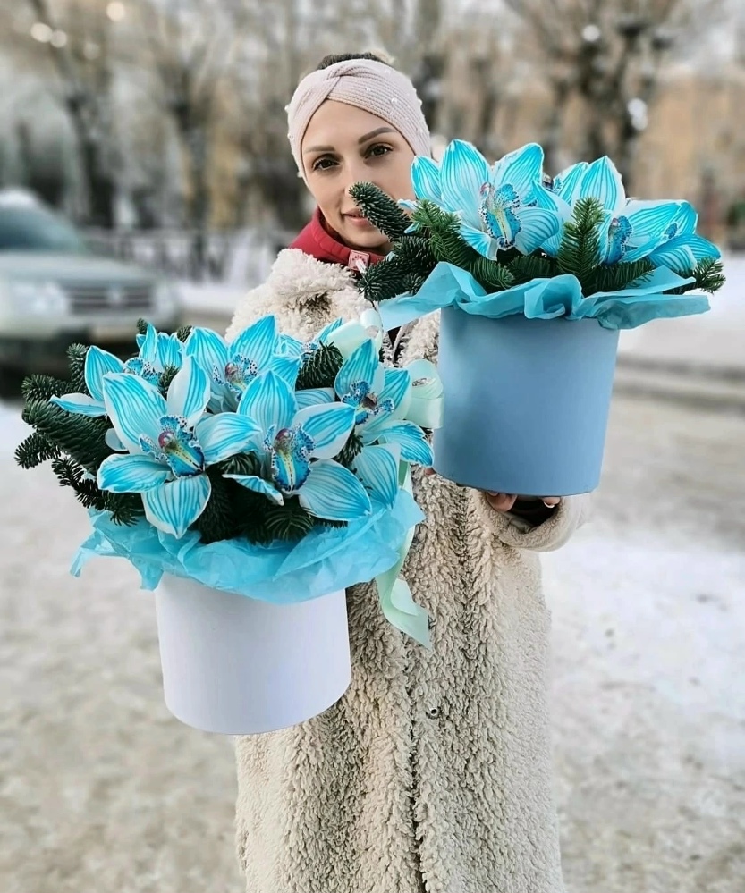 Голубые, небесные орхидеи
