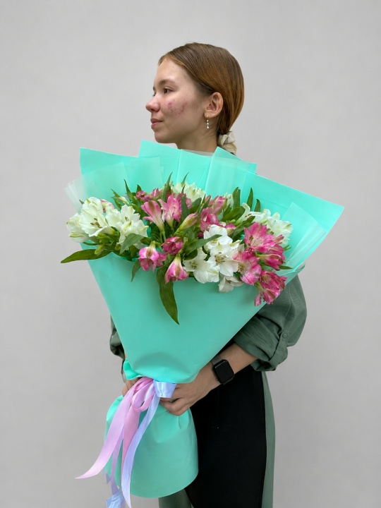 Мятный с альстромерией S — изображение 4