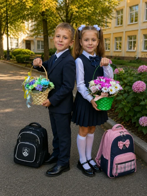 Яркие корзинки микс