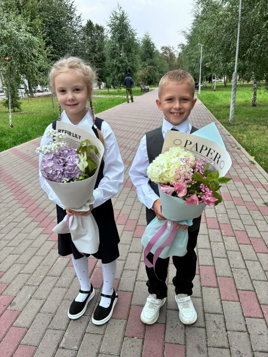 Букет первоклассника "Гортензия"