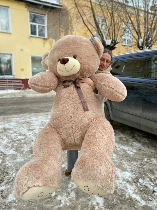 Плюшевый,огромный мишка с бантом — изображение 3