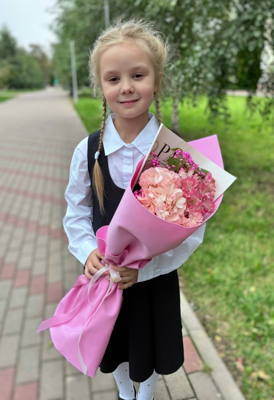 Букет первоклассника "Гортензия" — изображение 3