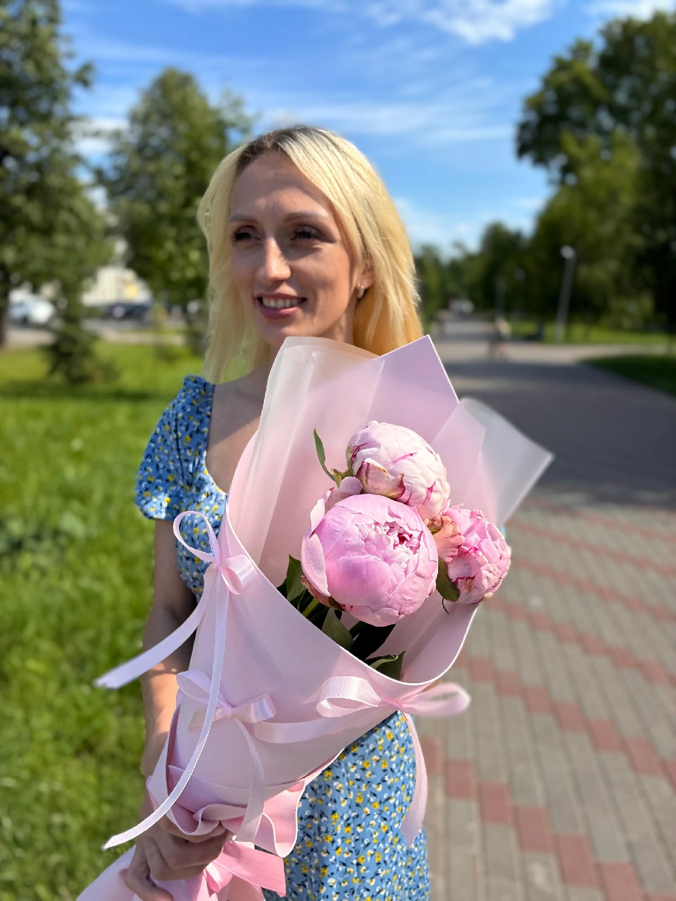 Букет Бантики пионов XS — изображение 3