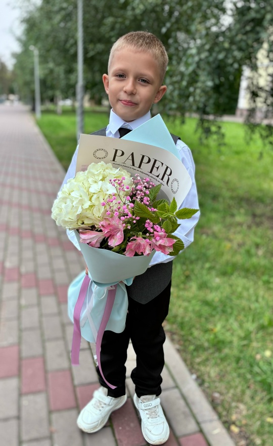 Букет первоклассника "Гортензия" — изображение 4