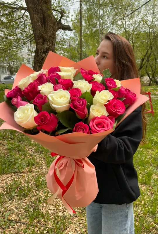 Букет 35 кенийских роз — изображение 3